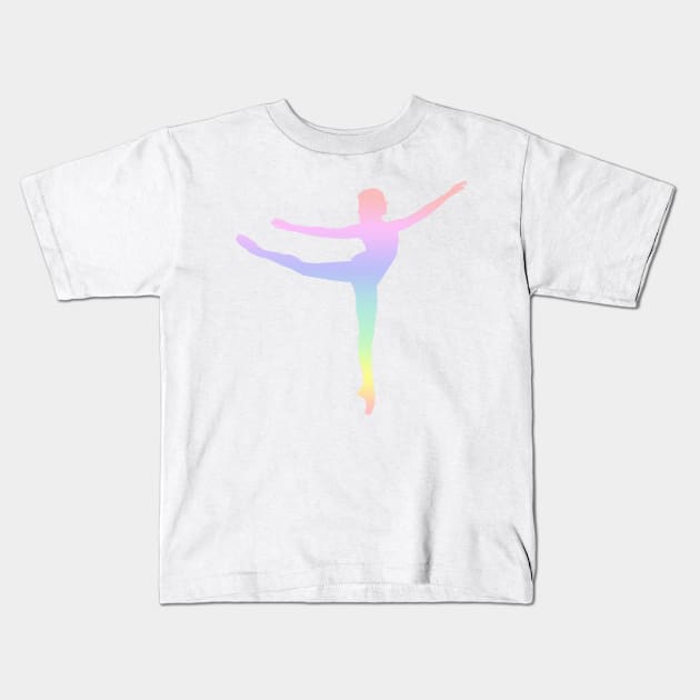 Ballet ombre cut out Kids T-Shirt by nloooo